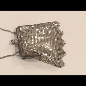 Whiting and Davis silver small purse.